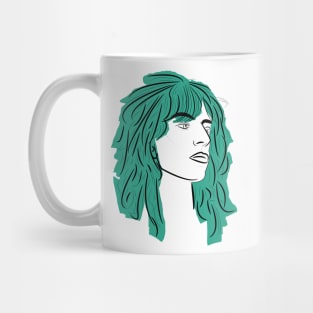 Patti Smith Line Drawing Mug